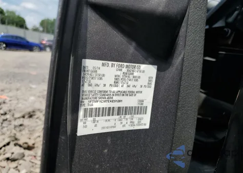 2014 Ford F150 z USA, uszkodzony, nr VIN 1FTMF1CM7EKE51281